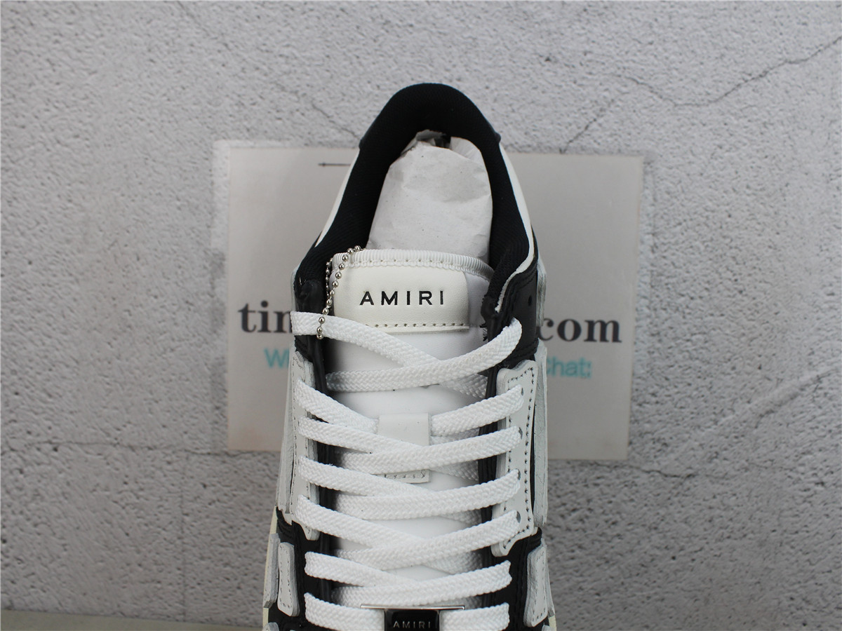 AMIRI Skeleton Low-Top BLACK WHITE Sneakers